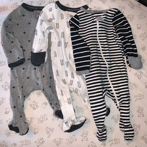 3 Footie PJs